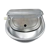 Garneck Automatische Tränke Vieh Automatischer Wassernapf Für Pferde Schwimmerventil Für Wasser Trog Schüssel Außen Ziegentränke Waschbecken Bewässerungsanlage Für Den Bauernhof Silver