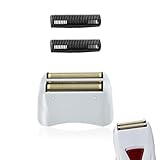 Folienrasierer Ersatz-Rasierklingen für Andis Modell TS-1 TS-2 17150 17200 17235 Pro Folienrasierer 17155 17160 17280 Folie und Klingen (Gold/1 Stück)