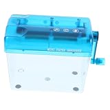 Operitacx Manueller Aktenvernichter Tragbarer Hand Schredder für Büro und Zuhause aus Robustem für Dokumente Rechnungen und Quittungen und Einfach zu Bedienen