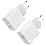 USB C Stecker, 20W Netzteil Adapter Apple Ladegerät USB C Schnellladegerät Netzteil für iPhone 16 15 14 13 12 11 Pro Max SE XS XR 8 Plus, Samsung Galaxy, Handy Charger 2-Pack