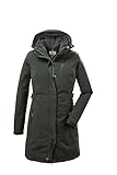 killtec Damen Funktionsparka/Parka mit abzippbarer Kapuze KOW 165 WMN PRK, dunkeloliv, 40, 37726-000