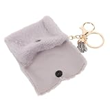 AKOOSY Mini Coin Purse Schlüsselanhänger Plüsch Geldbörse Kawaii Klein Kompakt Für Frauen Und Männer Sicherer Verschluss Praktisch Stylisch