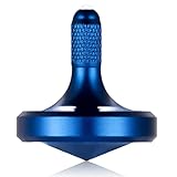 Edelstahl-Metallkreisel, Schleuderzeit über 8 Minuten, Tötungszeit Unterhaltung Dekompressions-Gyroskop-Spielzeug, einfache Arbeit lustiges Zappel-Spielzeug (M/Juwel Blau)