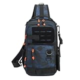 Xinhuju Rucksack für Angelbox | große Umhängetasche wasserdicht 5 l | Angelausrüstung für Reisen, Camping, Wandern, Küstenangeln, Surfen, Salzwasser, Wels und Barsch, blau, Se référer au descriptif