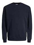 JACK & JONES Male Sweatshirt mit Rundhals Einfarbig Sweatshirt mit Rundhals