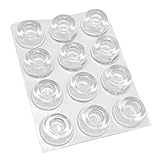 ZAMXHUG Gummifüße Selbstklebend - Gumminoppen Bumper Pads Gummipuffer Transparent Türpuffer Gummi Anschlagdämpfer Silikon Schutzpuffer Elastikpuffer Möbelpuffer für Tür Puffer Furniture(12pcs)