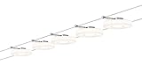 Paulmann 941.09 Seilsystem DiscLED1 Set erweiterbar Warmweiß 5x4W LED Chrom Satin 94109 Seilleuchte Hängeleuchte