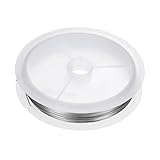 HARFINGTON Artistic Wire Schmuckdraht, 15,8 m lang, 24 Gauge, Edelstahl, anlaufgeschützt, Perlenstickerei für Schmuckherstellung, Zubehör