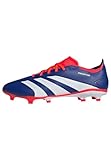 adidas Unisex Predator League Football Boots Firm Ground Fußballschuhe, Lucid Blue/Cloud White/Solar Red, 43 1/3 EU