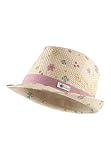 Sterntaler Strohhut Blumen - Sommer Hut mit Allover Blumen Print - UV-Schutz 50+ Sonnenhut - Mädchen Hut - Baby und Kinder Sommer Kopfbedeckung - Sand,Größe 53