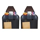 Auto Kopfstützen-Organizer Rücksitz-Organizer mit Getränkehalter, Rückenlehnen-Organizer, perfekt für Essen im Auto, Rücksitz-Organizer für Kinder, Lebensmittel-Tisch