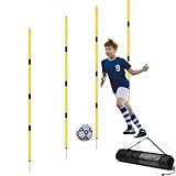 Hanlintk Training-Agility-Stöcke,5.6 fuß verstellbaren fußball-Trainingsstangen | Verbessern Sie Ausdauer, Geschwindigkeit und Beinarbeit für Sportler/Kinder/Adult