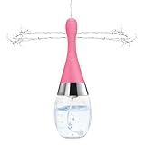 SXOVO Elektrische Analdusche 300ml Intimdusche Vaginaldusche mit Anti-Rückfluss, Silikon Analdusche mit 3 Geschwindigkeiten für Enema Einlauf Klistier Darmreinigung (Rosa)