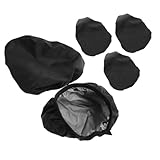 CONGARTENO 5 Stück Teiliges Wasserdichtes Fahrradsattel Schutzbezug Rutschfest Verstellbar Wetterfester Sattelbezug für Mountainbike Rennrad Outdoor Fahrradsitzschutz