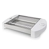 Tristar BR-2400 Flach-Toaster/Brötchenröster mit Countdown-Timer und Krümelschublade, 400 W, weiß