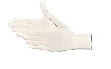 Jah 2183 Baumwoll-Strickhandschuh 12 Paar dünn natur Gr. 10