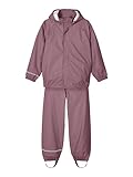 NAME IT Unisex Nkndry Rain Noos Regen Set, Wistful Mauve, 134 EU