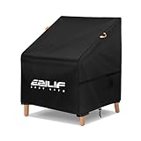 Ezilif Gartenstuhl Abdeckung 420D Oxford 80x85x60/90cm, Schutzhülle Wasserdicht Winddicht Anti-UV Staubdicht Winterfest, Gartenstühle Schutzhülle Reißfest, Balkonmöbel Abdeckung mit Beutel