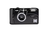 KODAK DA00243 - KODAK M38-35mm Wiederaufladbare Kamera, Hochwertiges Objektiv, Integrierter Blitz, AA-Batterie - Schwarz