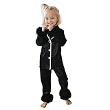 Kinder Mode Solide Casual Komfort Pyjamas Set Langarm Hemd Hosen Zwei Sets (Black, 14 Years)