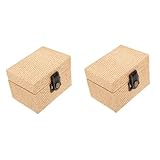 TOPBATHY 2er-box Aufbewahrungskiste Piratenschatztruhe Schmuck-aufbewahrungsbox Sparschwein Holz Aufbewahrungsbox Aus Holz Verstecktruhe Antike Truhe Hölzern Rosa Mit Deckel Holzkasten