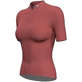 Lo.gas Radtrikot Damen Kurzarm,Fahrradtrikot Rennrad Trikot Atmungsaktiv Frauen Fahrrad Shirt Sommer Fahrradjacke Radfahren Top Mit 3 Taschen M korallenrosa