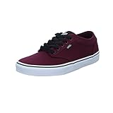 Vans Herren Atwood Sneaker, Canvas Oxblood White, 42 EU