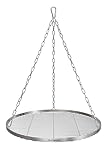 TR-FLAMES 60cm Edelstahl Grillrost Mit Kette Ø4, Schwenkgrill, BBQ, Camping, Outdoor Grillzubehör
