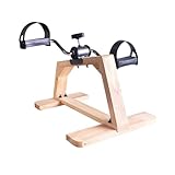 Heimtrainer Fahrrad-Peddler-Trainingsgerät aus massivem Holz unter dem Schreibtisch, Bein-Arm-Trainings-Peddler-Trainingsgerät for Senioren, Fitness-Trainingsgerät-Peddler for das Rehabilitationstrain