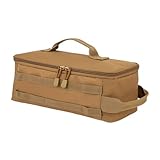 SJSJJAH Camping-Aufbewahrung, Gaskartusche mit großer Kapazität, Picknick, multifunktionale Gaskocher-Kartusche, Tragetasche for Picknick-Werkzeug im Freien(Camel)