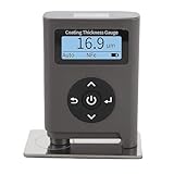 RASTKY Beschichtungsdickenmessgerät, Präzises Digitales Industrielles Fe/NFe-Lackmessgerät mit Zwei Bildschirmen für Professionelle Messungen