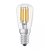 OSRAM LED-Speziallampen für Kühlschränke mit E14 Sockel | energiesparend, warm weiß, 25W-Ersatz, klar filament | PARATHOM SPECIAL T26 25 2.8 W/2700 K E14