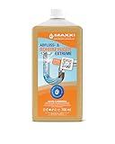 Maxxi Clean | Rohrreiniger, Abflussreiniger Abflussfrei EXTRA STARK | 700 ml mit bis zu 15 Anwendungen je Flasche | Beseitig effektiv Verstopfungen & Haare | Made in Germany