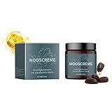 100g Moossalbe - Anti Aging Creme mit hochwirksamen Isländischem Moos - pflegende Gesichtscreme gegen Falten für Frauen & Männer - Antifaltencreme Soforteffekt (100g)