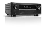 Denon AVC-X3800H 9.4-Kanal AV-Receiver, Auro-3D, Dolby Atmos, DTS:X, 6 HDMI-Eingänge und 3 Ausgänge, 8K Ultra HD, HEOS Built-in, WLAN, Bluetooth, AirPlay 2, Alexa kompatibel - Schwarz