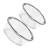 WESIEVYA 2 Stück Teiliges Hitzebeständige Glasschüsseln Ofenfeste Dickwandige Salat Servierschalen aus Lebensmittelechtem Glas Geeignet für Airfryer Backofen Spülmaschinengeeignet