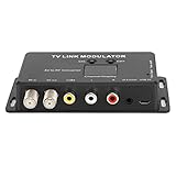 Gugxiom RF HDMI Modulator, RCA zu HDMI Adapter UHF Modulator TV Link Modulator, UHF Modulator Modulator AV zu RF Konverter IR Extender RF Modulator für TV, TM70 UHF TV Link