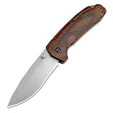 Klappmesser 7' Scharfe Taschenmesser klein stahl & Holz, Outdoor Edc Messer Survival Jagdmesser, tragbare camping messer, Robust Allzweckmesser multi, Tanto Einhandmesser mit clip, Geschenk für Männer