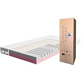 TULENA NOX Matratze 90x200 Komfortschaum weich H1 + H2 Comfort 16 cm Probeschlafen inkl. Wendematratze Antibakterieller Bezug mit Reißverschluss