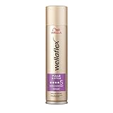 Wellaflex Fülle & Style Haarspray für Frauen | Bis zu 48 Std. ultra starker Halt | Für volles, voluminöses Haar| Sanft zur Kopfhaut, dermatologisch getestet | Vegane Formel | Haltegrad 5 | 250ml