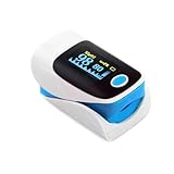 SOARFLY Pulsoximeter, Sauerstoffsättigung Messgerät Finger, Oximeter Finger Sauerstoff mit LED-Anzeige, Blutsauerstoffmessgerät finger, Pulsoximeter Fingeroximeter für Kinder, Erwachsene