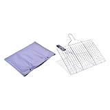 Toddmomy 1 Satz Grillkorb für Gemüse und Fleisch Faltbares Bbq mit Verbrühungsgriff Picknick Camping und Grillpartys Aufbewahrungstasche Robuste Grillzubehör für Barbecue