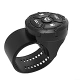 babominimer Wasserdichte drahtlose Fernbedienung Medien-Controller mit Hand-, Anruf- und Sprachassistenten-Unterstützung, IP67 staubdicht, kompatibel mit Auto-Lenkrad