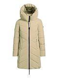khujo Darka2 Damen Wintermantel Steppmantel Winterjacke Kurzmantel (MAT-GREEN, S)