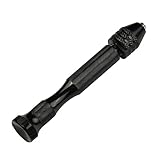 Homoyoyo Mini Handbohrer Schwarz Bohren Selbstbohren Schmuckbohrer Set Hartmetallbohrer Nagelbohrer Handbohrer Nur Für Handwerk Handbohrer Stiftschraubstock Handbohrer