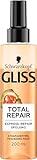 Gliss Express-Repair-Spülung Total Repair (200 ml), Haarspülung sorgt für sofortige Kämmbarkeit und Schutz vor Haarbruch, Pflegespülung mit Hitzeschutz bis zu 230 °C