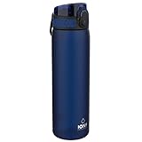 ion8 Auslaufsichere Schlanke Trinkflasche, BPA-frei, 500ml, Navy Blau