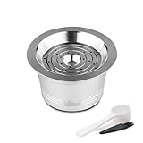 Wiederverwendbare Kaffeekapsel, Metall, nachfüllbare Kaffeekapsel mit Löffelbürste für TCHIBO für K FEE