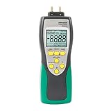 Digitales Manometer, DY27A -Differentialmanometer, digitaler Differenzdruck Manometer -Lüftungssystem/Gaspipeline/Bremsvakuumpumpe mit 11 LCD -Display -Store 48 Datensätze