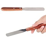 2 x Wachspatel Warmwachs Brasilien Haarspachtel Haarentfernung Damen Griff aus Holz Professionell für Kosmetiker